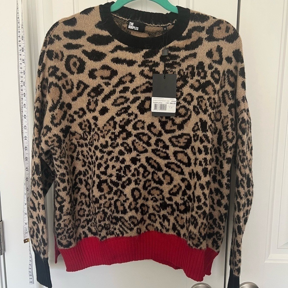 NEW - The Kooples - Bundle of Faux Leather Pants and Alpaca Wool Blend Sweater - Picture 7 of 7